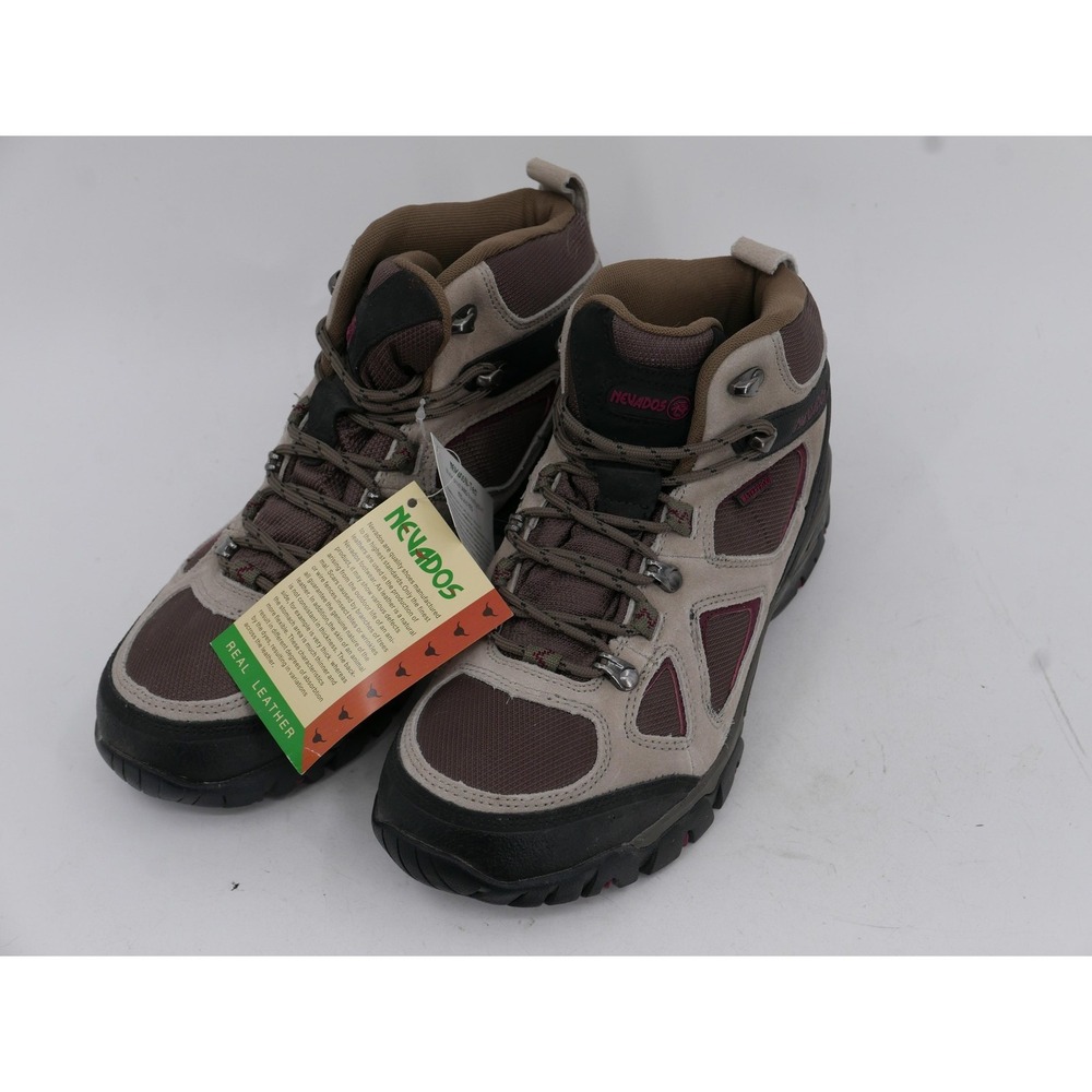 Nevados Spire WP Mid Hiking Boots Brown Leather Waterproof Men's Size 9